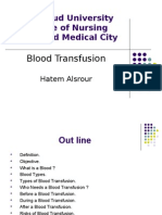 Blood Transfusion - Hatem Alsrour