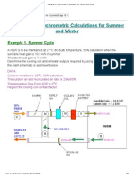 Examples of Psychrometric Calculations For Summer and Winter PDF