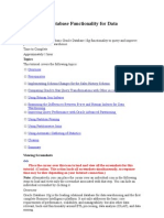 Using Basic Database Functionality For Data Warehousing