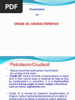 Crude Oil Charactertistcs