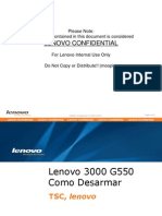 Como Desarmar Lenovo 3000 G550