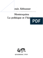 (Louis Althusser) Montesquieu, La Politique Et