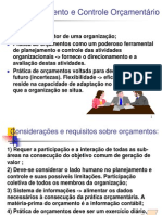 Planejamento e Controle Orçamentário