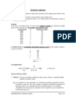 Random Variable PDF