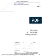 Contrato Tipo de Contratación de Especialidades PDF