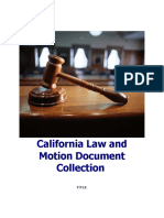 California Law and Motion Document Collection For Sale