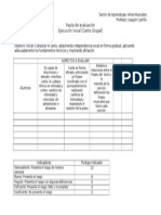 Pauta de Evaluación Canto