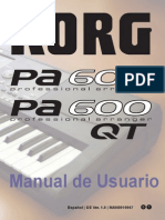 Pa600 - Manual - Usuario Korg Planet Peru