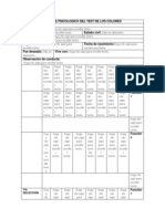 Informe Psicológico Del Test de Los Colores