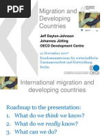 Migration and Developing Countries: Jeff Dayton-Johnson Johannes Jütting OECD Development Centre