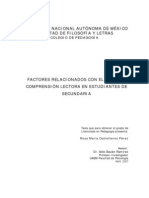 Factores Asociados A La Comprensión Lectora. Rosa Ma. Castellanos