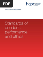 Standards of Conduct, Performance and Ethics: Your Duties As A Registrant