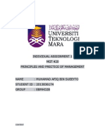 Individual Assignment 1 MGT 420 Principles and Prectice of Management