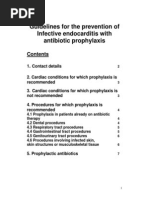 Infective Endocarditis Prophylaxis