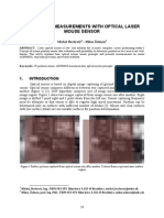 2D Position Measurement With Optical Laser Mouse Sensor