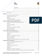 Our Customer Terms Conferencing Section