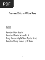 Examples of Uniform EM Plane Waves