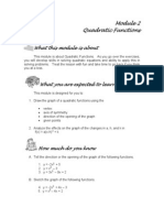 Module 2 - Quadratic Functions