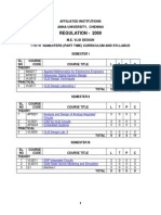 Regulation - 2009: Affiliated Institutions Anna University, Chennai