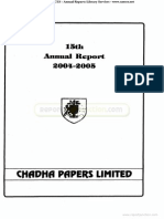 Chadha Papers Limited 2005