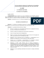 Ley No. 16-94, Que Declara La Necesidad de Reformar La Constitución