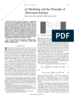 MIMO Channel Modeling and The Principle of Maximum Entropy