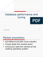 Database Performance and Tuning