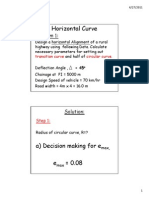 Horizontal Alignment Design Example