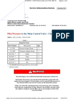 Pilot Pressure To The Main Control Valve - Check