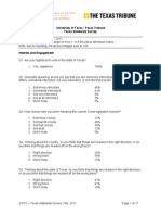 University of Texas / Texas Tribune Texas Statewide Survey