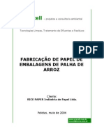 FABRICAÇÃO DE PAPEL DE Palha de Arroz