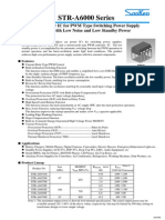 STR-A6000 Series: Power IC For PWM Type Switching Power Supply With Low Noise and Low Standby Power