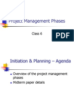 Project Management Phases: Class 6