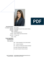 Europass Curriculum Vitae: Personal Information