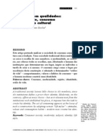 O Homem Sem Qualidades - Modernidade, Consumo e Identidade Cultural