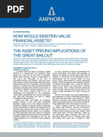 How Would Einstein Value Financial Assets? The Asset Pricing Implications of The Great Bailout