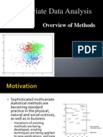 Multivariate Data Analysis: Overview of Methods