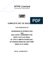 NTPC Coal Supply Bid Document