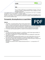 Laboratory Protocols: Plasmid DNA Isolation