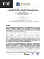 Uso de Penetrometros Ligeros en Proyectos de Operacion y Cierre de Tranques de Relaves Chilenos