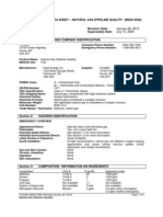 MSDS Natural Gas