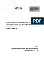 Framed/Non-Framed Ethernet To E1 Protocol Converter Model No. BXT-E10