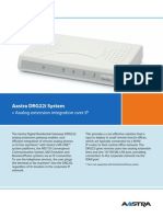 Aastra DRG22i System: Analog Extension Integration Over IP