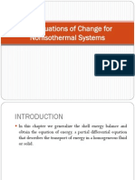 The Equations of Change For Energy Blnce