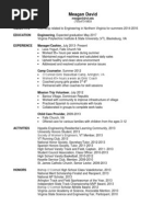 Meagan David Final Resume