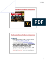 McDonalds' Money Problems in Argentina