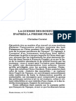 La Guerre de Boxeurs, Presse Française.