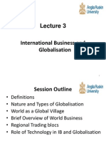  International Business and Globalisation