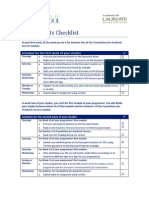 Assignments Checklist: Schedule For The First Week of Your Studies