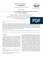 Meshless Element Free Galerkin Method For Unsteady Nonlinear Heat Transfer Problems